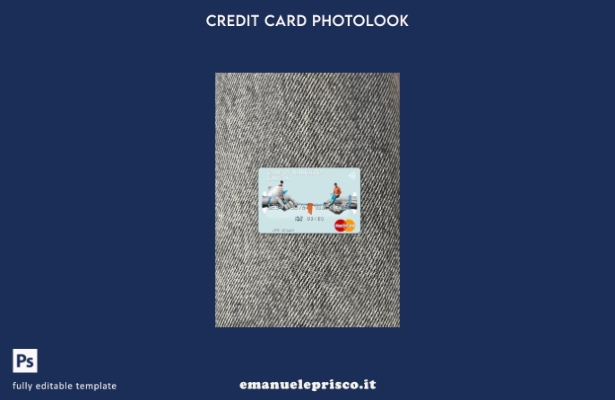 modello frontale photolook mastercard Argentina Grupo Financiero Galicia stile v